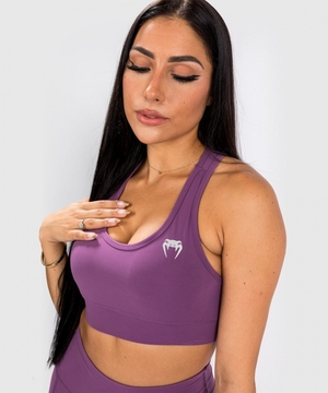 Soutien Gorge Sport Venum Essential Medium Impact Femme Violette Argent  | GXS-3182081