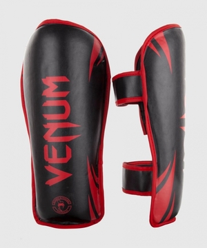 Protège Tibia Venum Challenger Noir Rouge  | RED-9497702