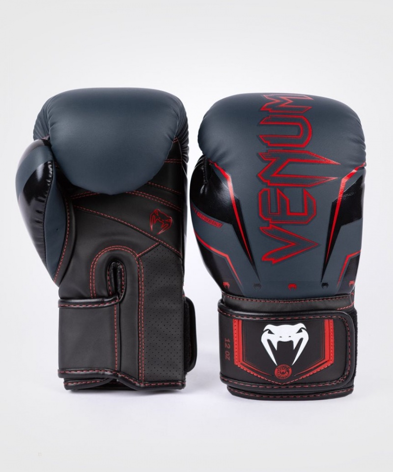 Gants De Boxe Venum Elite Evo Bleu Marine Noir Rouge  | HUP-7628991