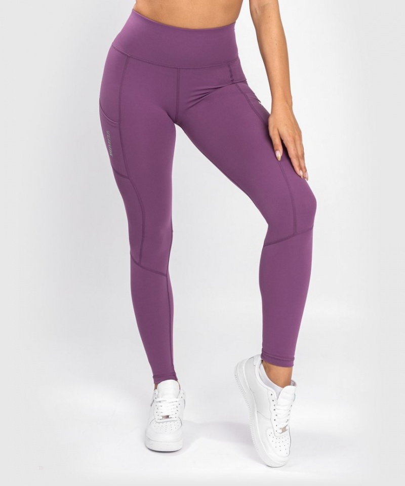 Leggings Venum Essential Performance Femme Violette Argent  | BFG-3281610