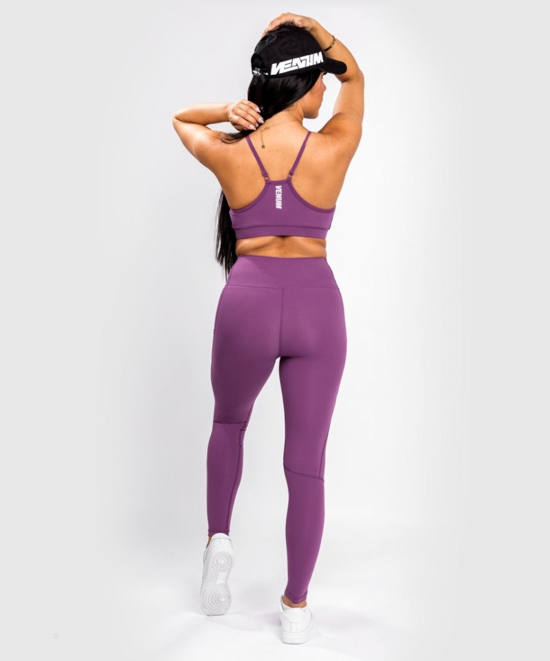 Leggings Venum Essential Performance Femme Violette Argent  | BFG-3281610