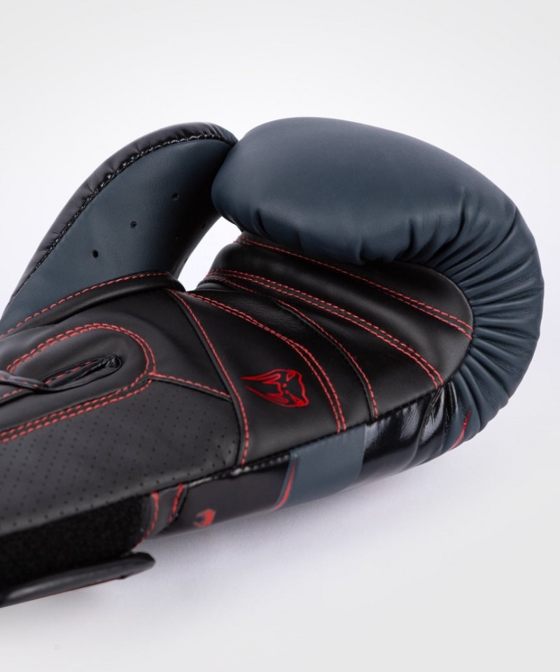 Gants De Boxe Venum Elite Evo Bleu Marine Noir Rouge  | HUP-7628991