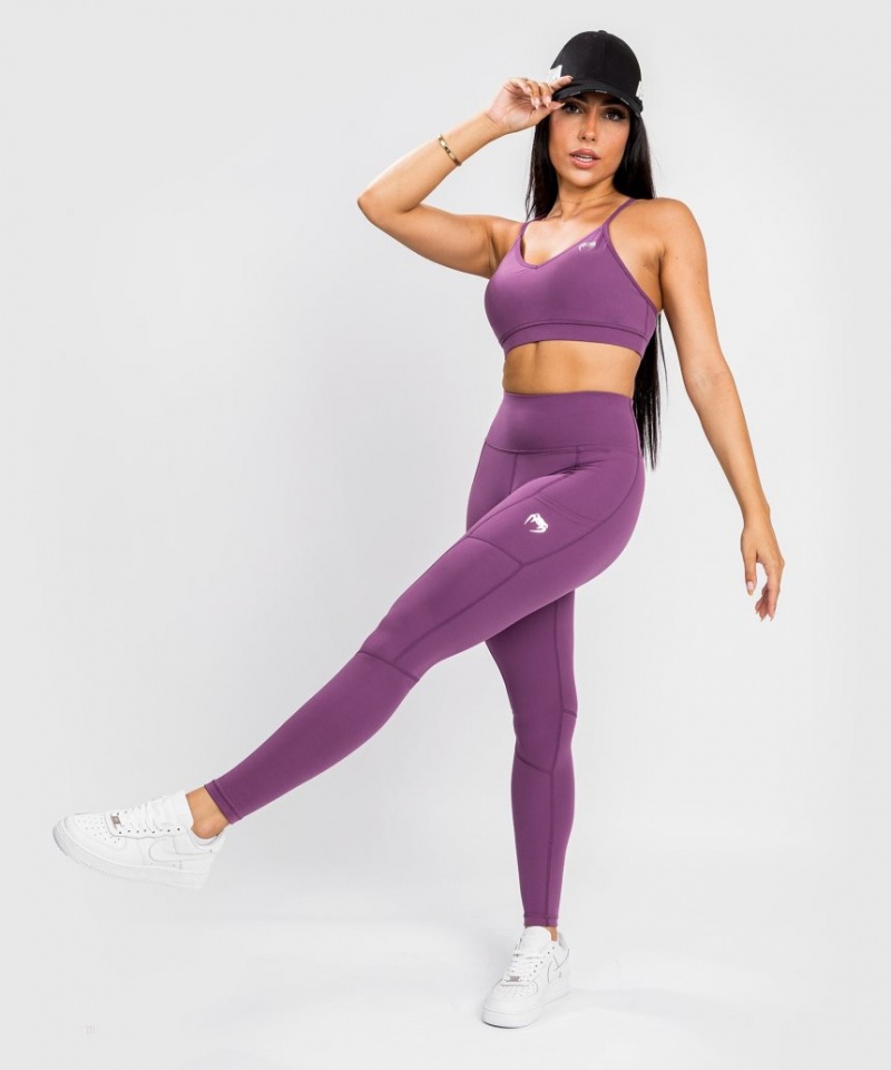 Leggings Venum Essential Performance Femme Violette Argent  | BFG-3281610