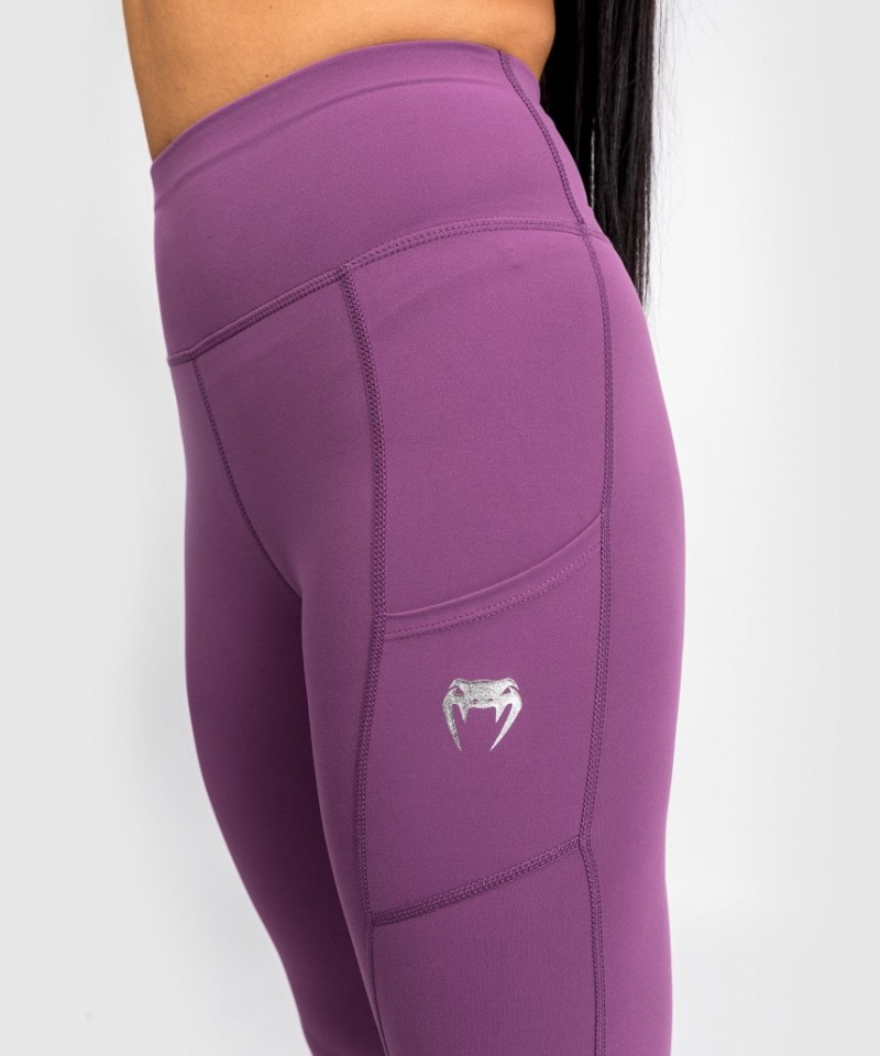 Leggings Venum Essential Performance Femme Violette Argent  | BFG-3281610