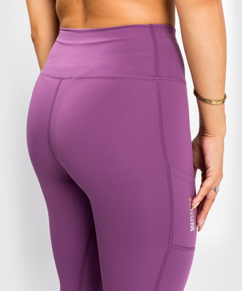 Leggings Venum Essential Performance Femme Violette Argent  | BFG-3281610