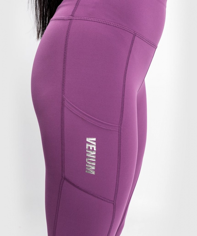 Leggings Venum Essential Performance Femme Violette Argent  | BFG-3281610