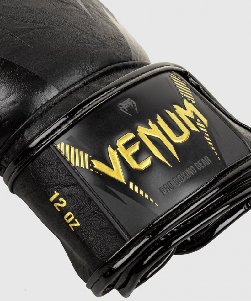 Gants De Boxe Venum Impact Doré Noir  | QIH-7196977