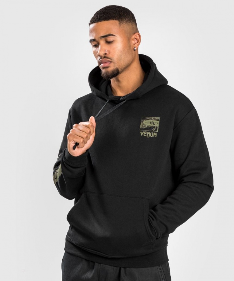 Sweat a Capuche Venum Fangs Regular Fit Homme Noir  | EUG-6845162