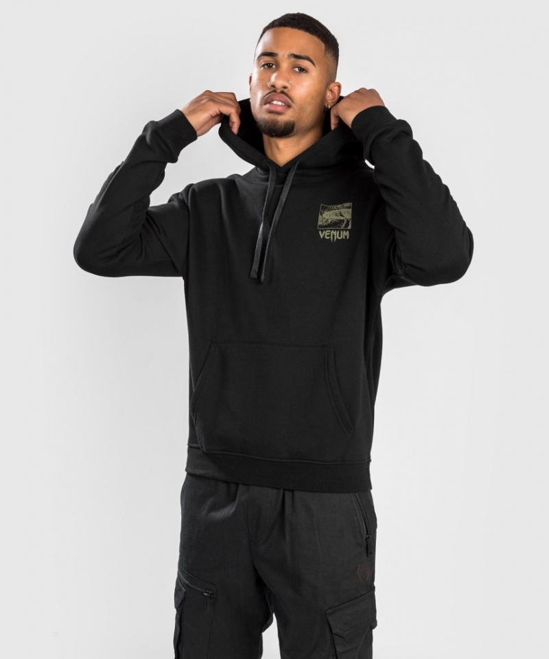 Sweat a Capuche Venum Fangs Regular Fit Homme Noir  | EUG-6845162