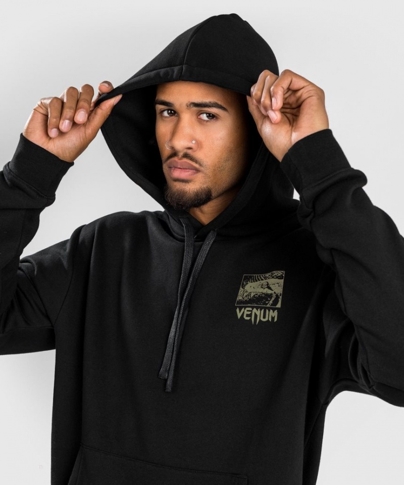 Sweat a Capuche Venum Fangs Regular Fit Homme Noir  | EUG-6845162