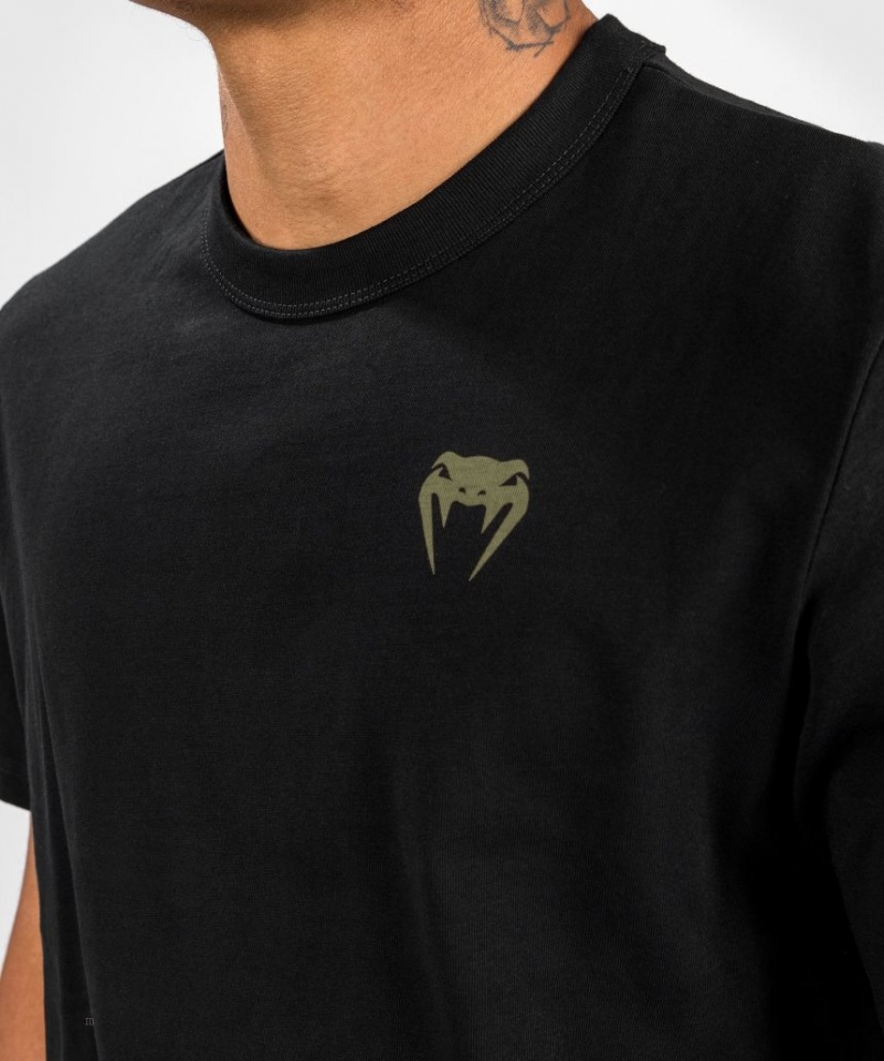 T Shirts Venum Fangs Regular Fit Homme Noir  | HPK-3343966