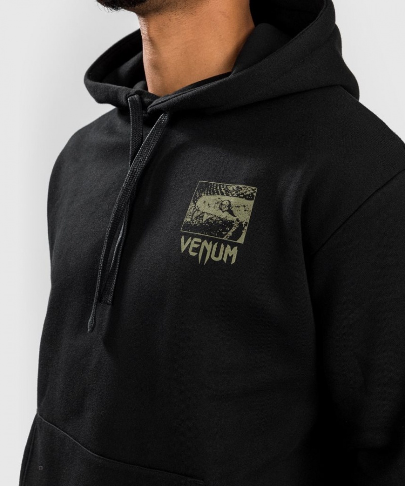 Sweat a Capuche Venum Fangs Regular Fit Homme Noir  | EUG-6845162