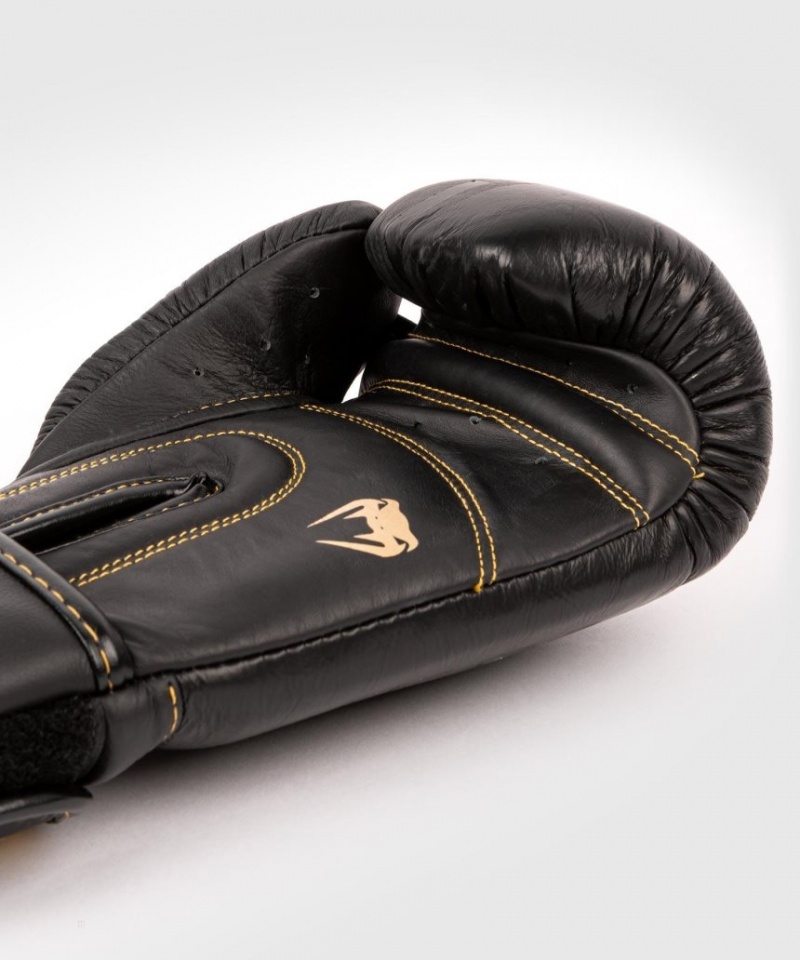 Gants De Boxe Venum Shield Pro Velcro Noir Doré  | YRM-0400504