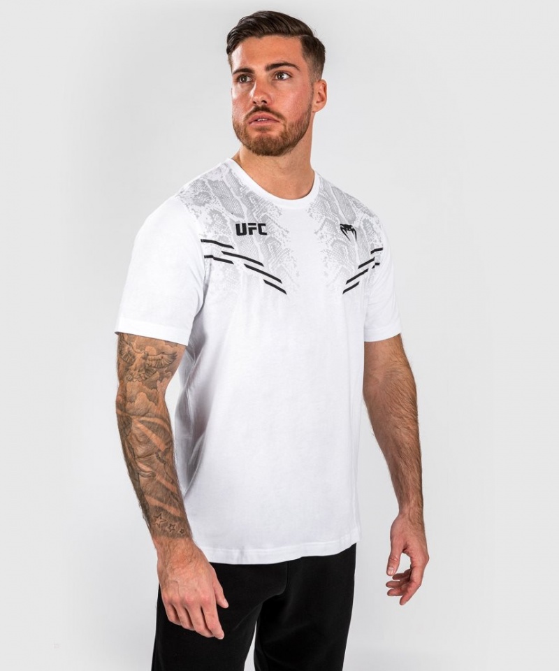 T Shirts Venum UFC Adrenaline by Replica Corta-sleeve Homme Blanche  | ZFC-5862697