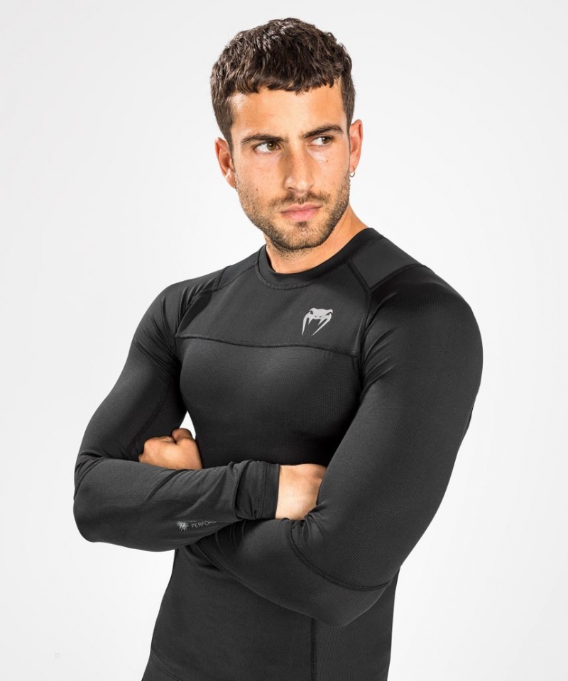 T Shirts Venum G-Fit Air Rashguards Longsleeve Homme Noir  | AYV-2157223