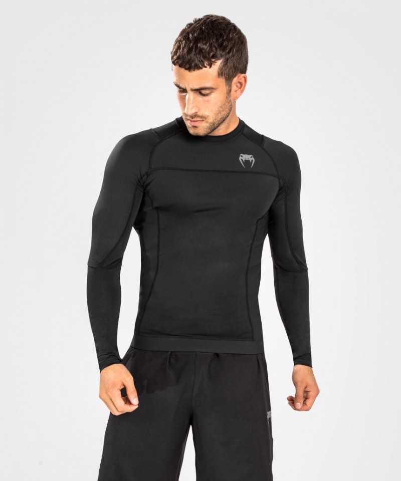 T Shirts Venum G-Fit Air Rashguards Longsleeve Homme Noir  | AYV-2157223