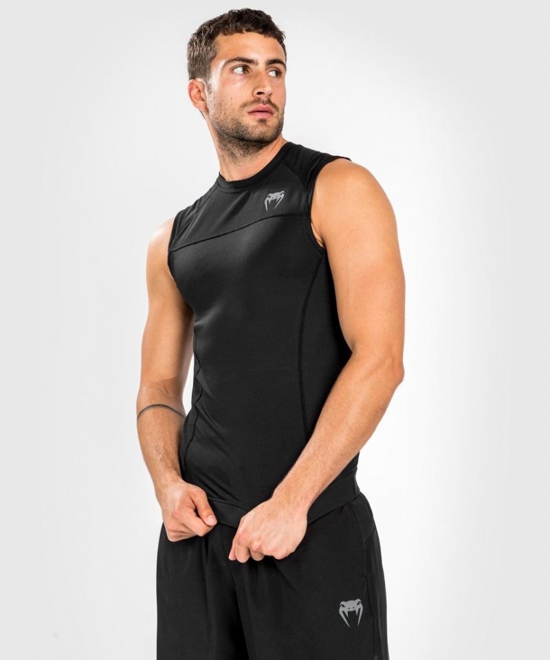 T Shirts Venum G-Fit Air Rashguard Sans Manches Homme Noir  | CBE-7500706