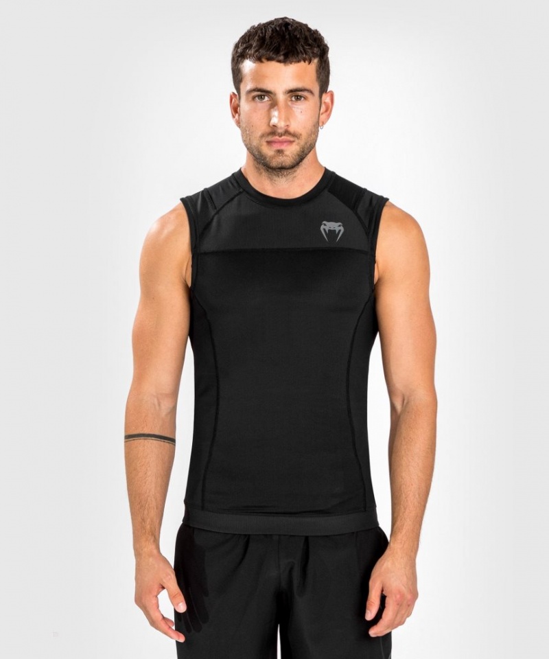 T Shirts Venum G-Fit Air Rashguard Sans Manches Homme Noir  | CBE-7500706