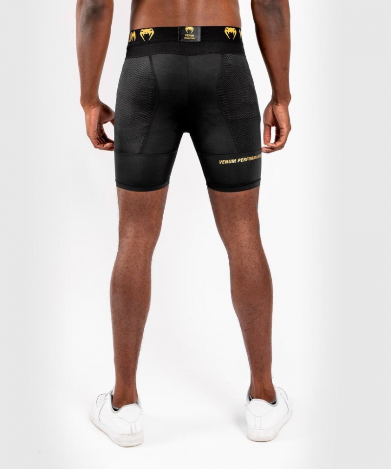 Short Venum G-Fit Compression Homme Noir Doré  | SIY-2290296