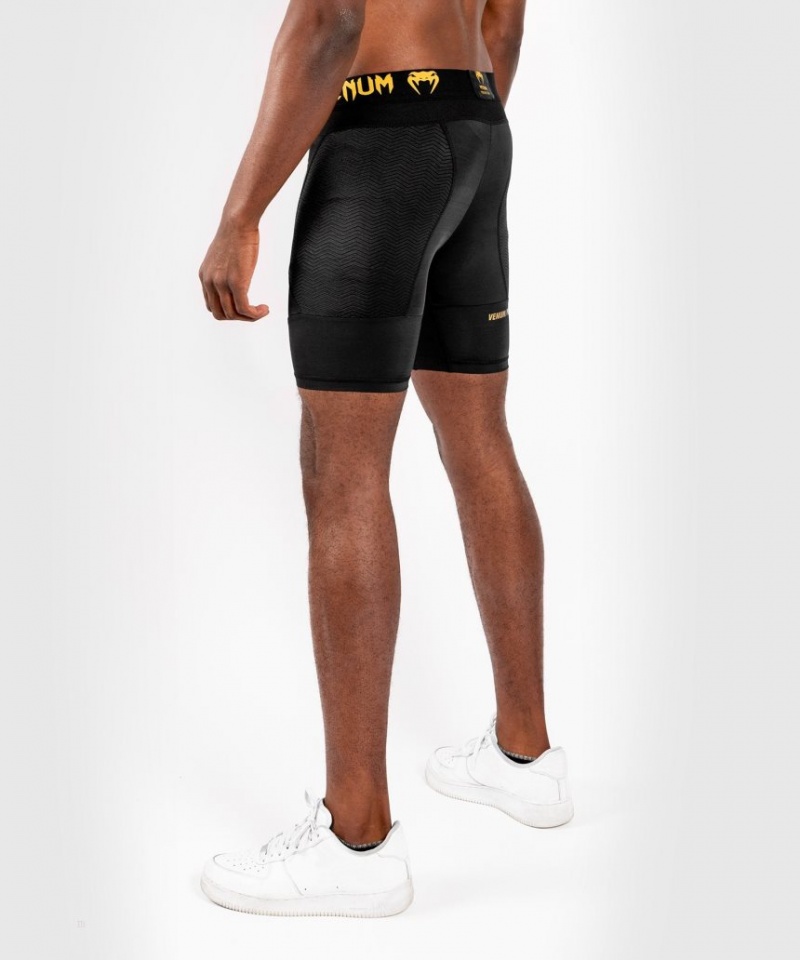 Short Venum G-Fit Compression Homme Noir Doré  | SIY-2290296