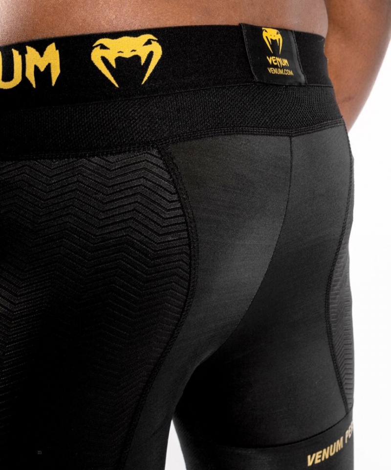 Short Venum G-Fit Compression Homme Noir Doré  | SIY-2290296