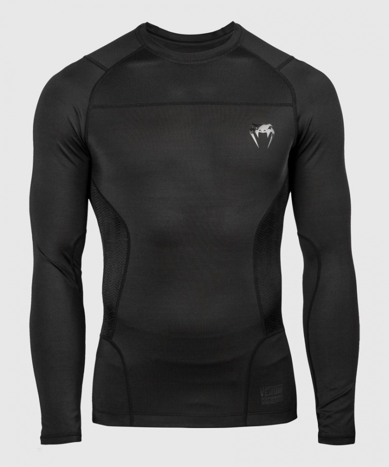 T Shirts Venum G-Fit Rashguard Long Sleeves Homme Noir  | MPK-9089711