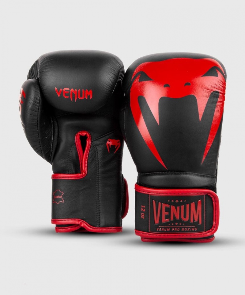 Gants De Boxe Venum Giant 2.0 Pro Velcro Noir Rouge  | TMU-4714527