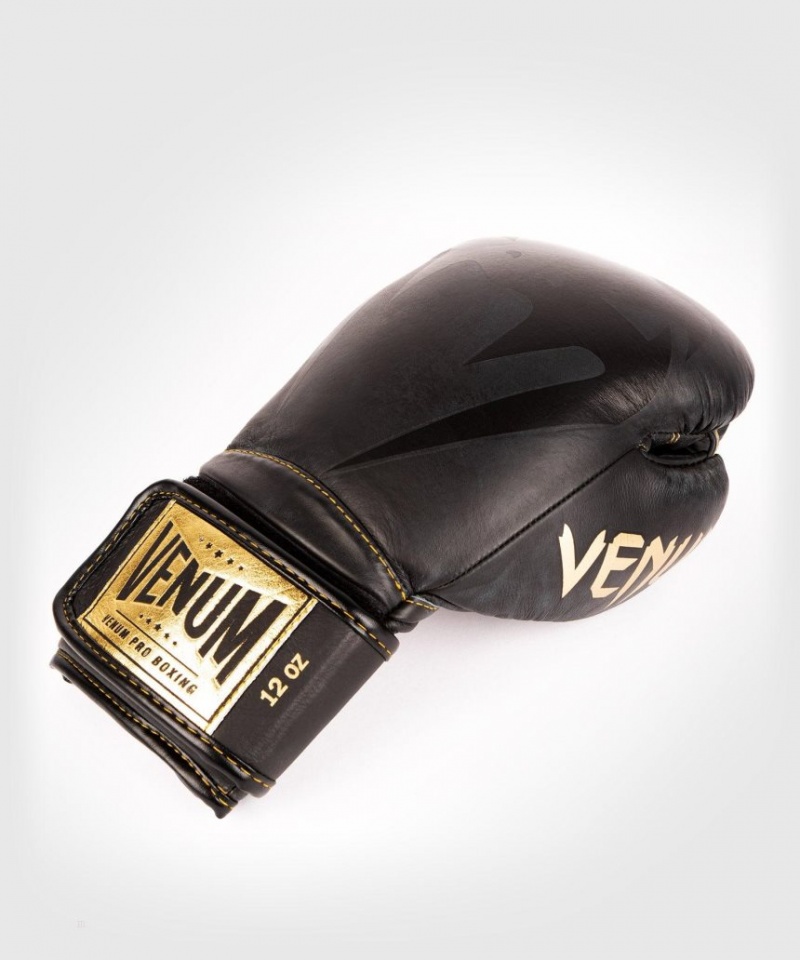 Gants De Boxe Venum Giant 2.0 Pro Velcro Noir Noir Doré  | HXL-2768930