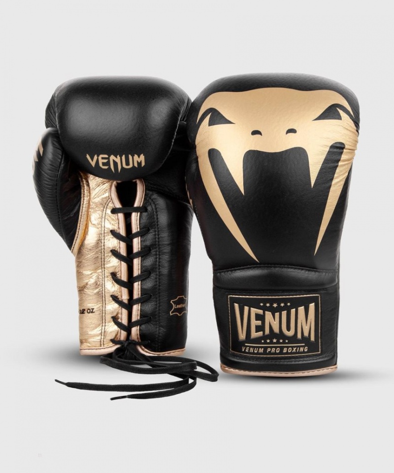 Gants De Boxe Venum Giant 2.0 Pro With Laces Noir Doré  | WAJ-5773475