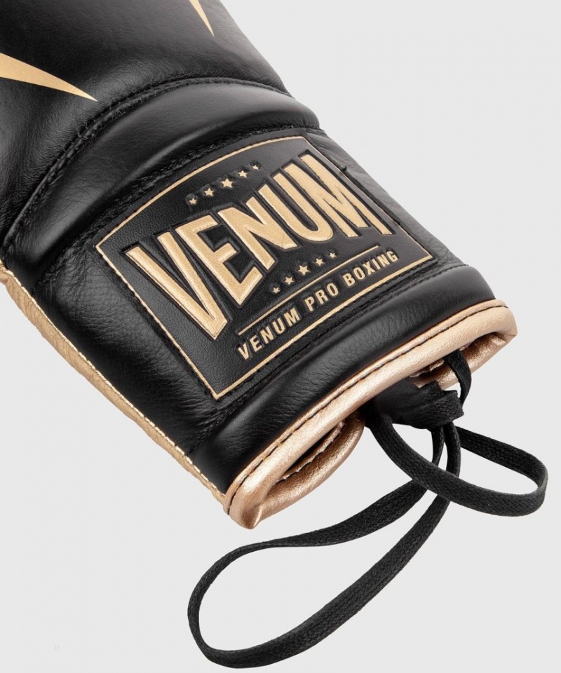 Gants De Boxe Venum Giant 2.0 Pro With Laces Noir Doré  | WAJ-5773475