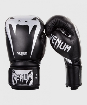 Gants De Boxe Venum Giant 3.0 Nappa Cuir Noir Argent  | DLD-7478106