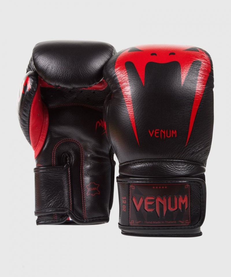 Gants De Boxe Venum Giant 3.0 Nappa Cuir Noir  | LLP-0453848