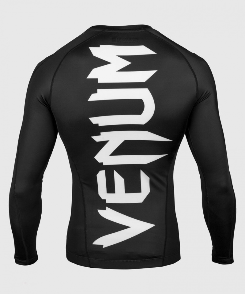 T Shirts Venum Giant Rashguard Long Sleeves Homme Noir  | TEF-7116248