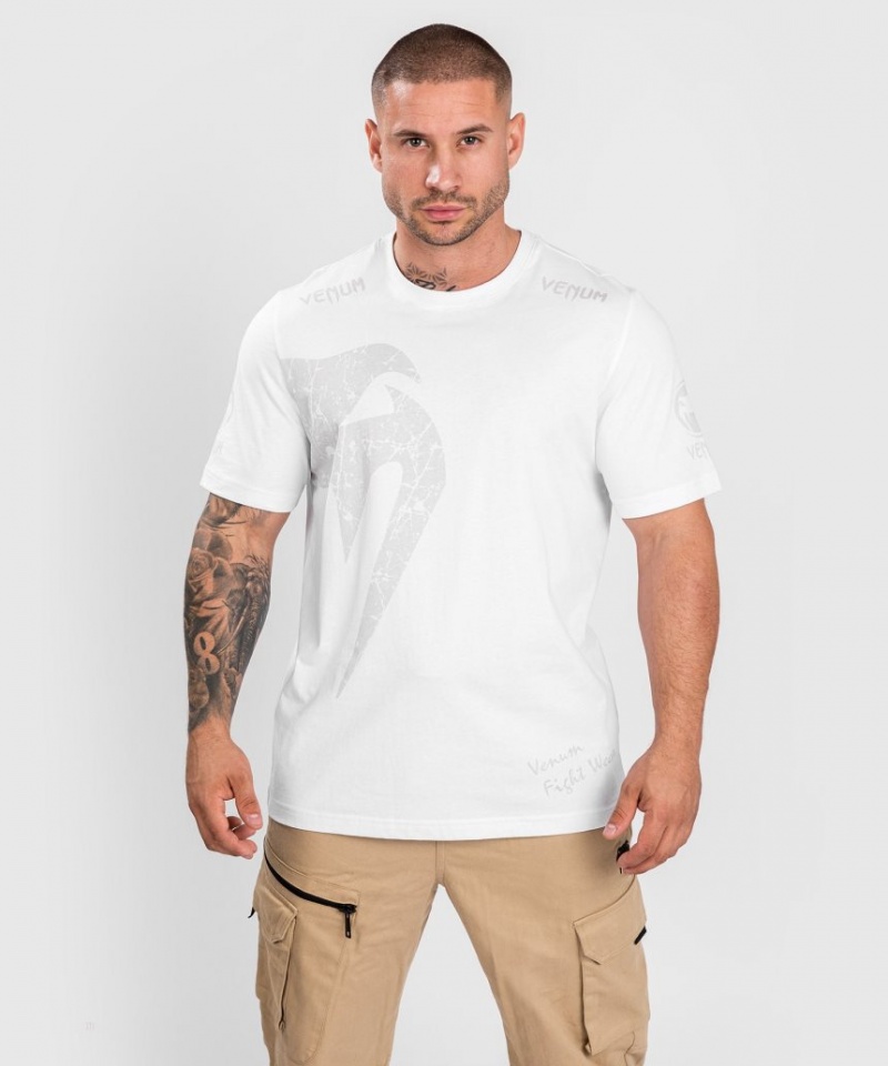 T Shirts Venum GIANT T-SHIRT Regular Fit Homme Blanche  | MZL-2355622