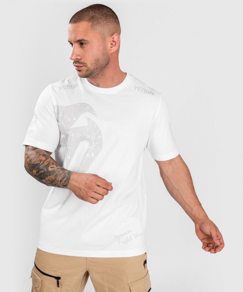 T Shirts Venum GIANT T-SHIRT Regular Fit Homme Blanche  | MZL-2355622