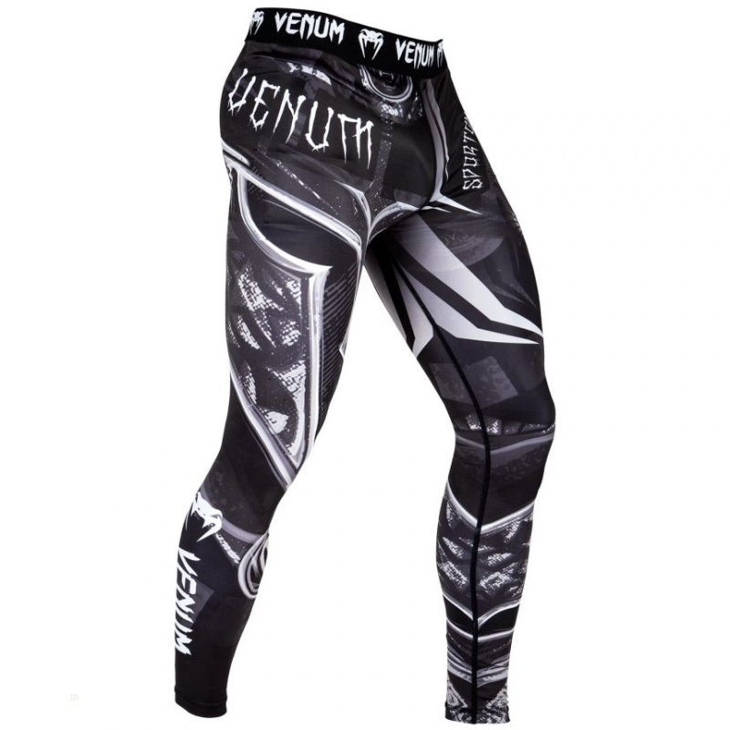 Collant Venum Gladiator 3.0 Compression Homme Noir Blanche  | ZUH-4977177