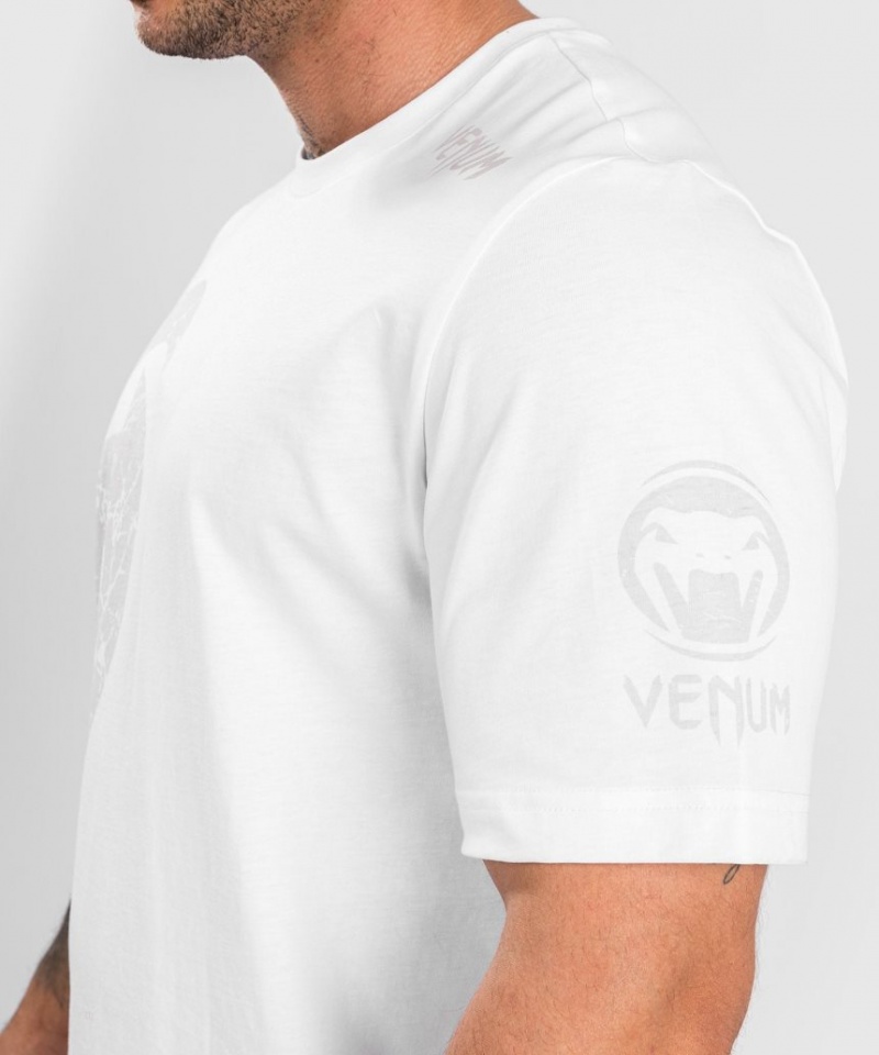 T Shirts Venum GIANT T-SHIRT Regular Fit Homme Blanche  | MZL-2355622