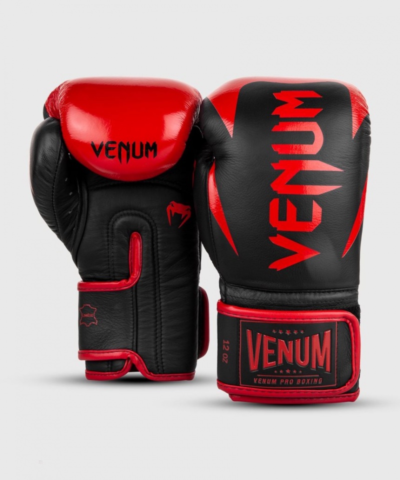 Gants De Boxe Venum Hammer Pro Velcro Noir Rouge  | LGJ-4408445