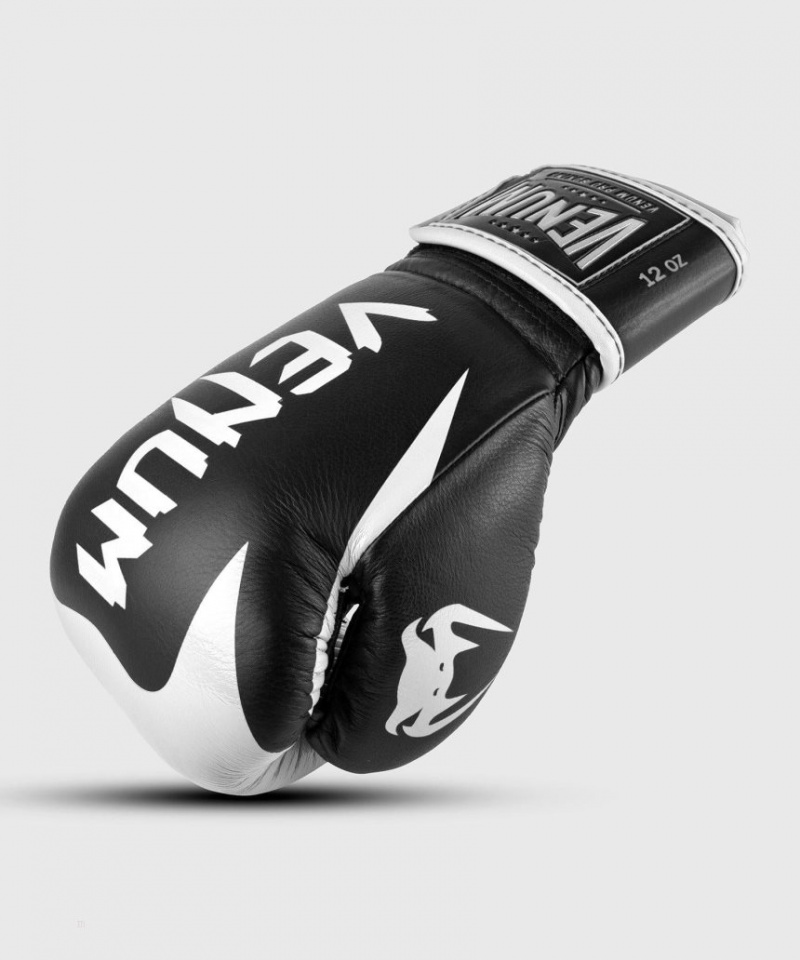 Gants De Boxe Venum Hammer Pro Velcro Noir Blanche  | VHW-8669075