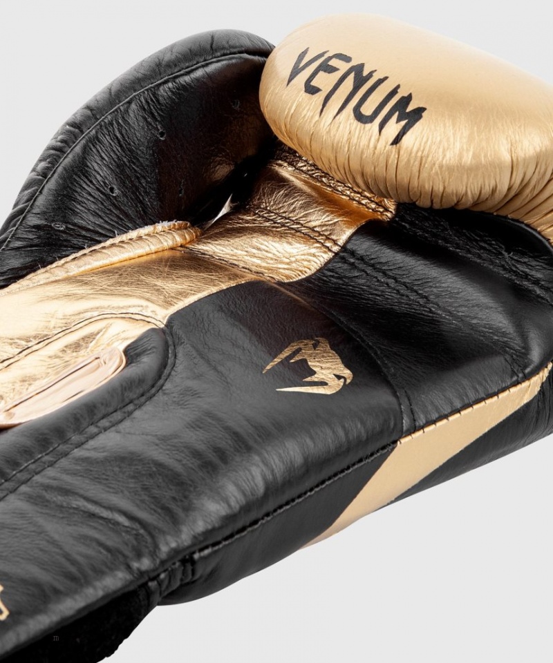 Gants De Boxe Venum Hammer Pro Velcro Noir Doré  | VPD-2697568