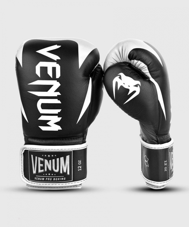 Gants De Boxe Venum Hammer Pro Velcro Noir Blanche  | VHW-8669075