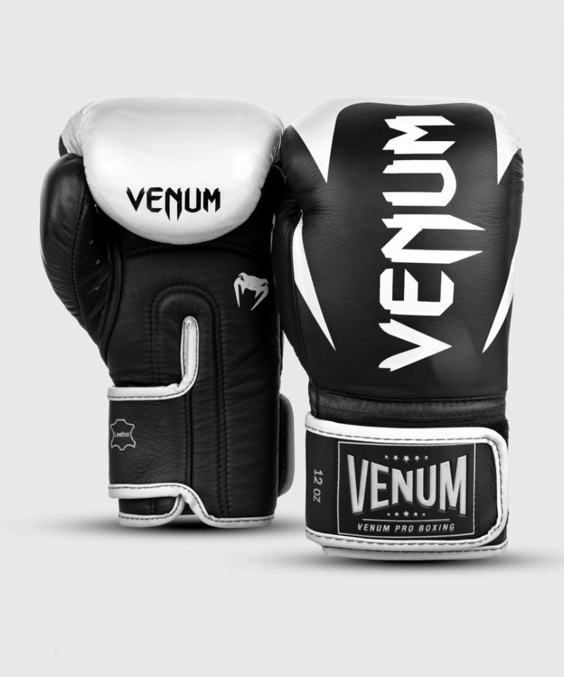 Gants De Boxe Venum Hammer Pro Velcro Noir Blanche  | VHW-8669075