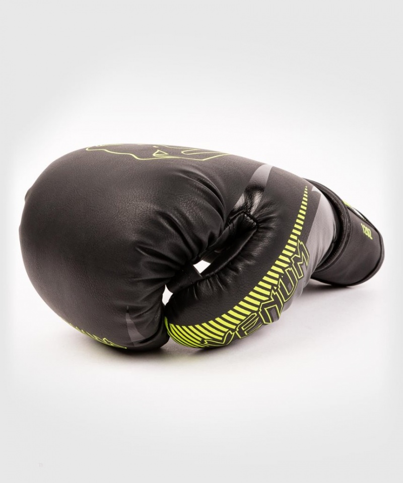 Gants De Boxe Venum Impact Noir Jaune  | BNI-3044048