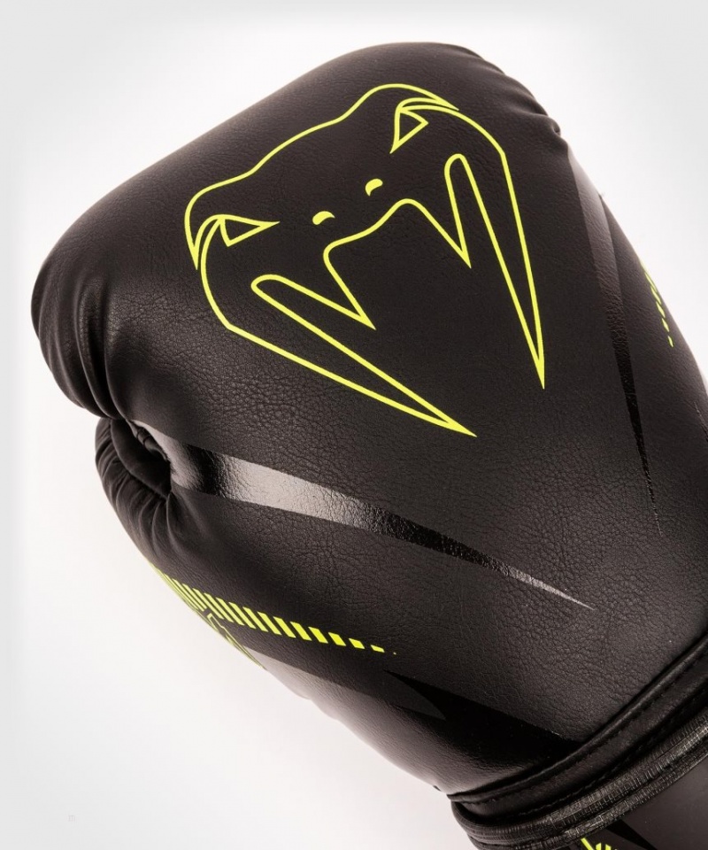 Gants De Boxe Venum Impact Noir Jaune  | BNI-3044048