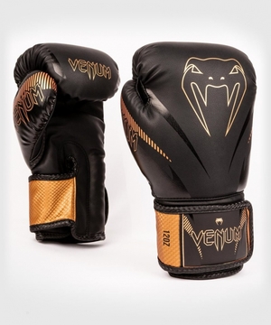 Gants De Boxe Venum Impact Noir Marron  | COT-5044282