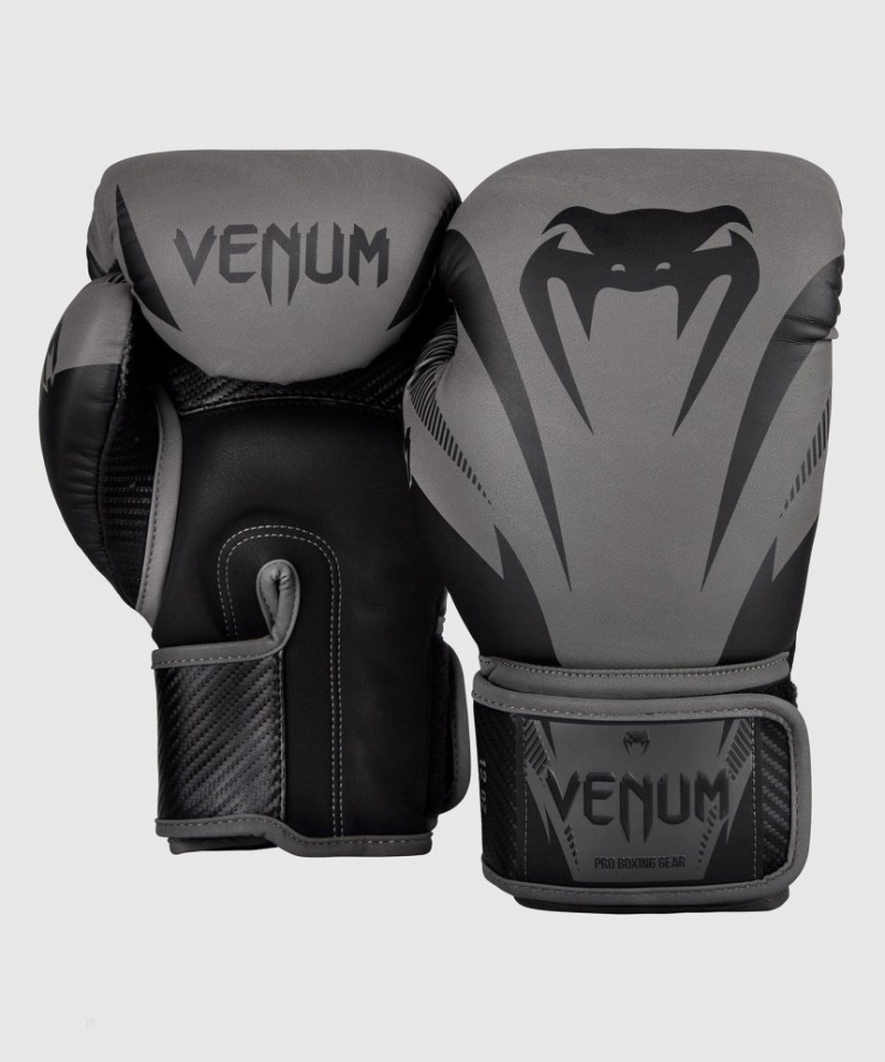 Gants De Boxe Venum Impact Grise Noir  | CNG-6619328