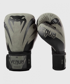 Gants De Boxe Venum Impact Kaki Noir  | NKP-5197000