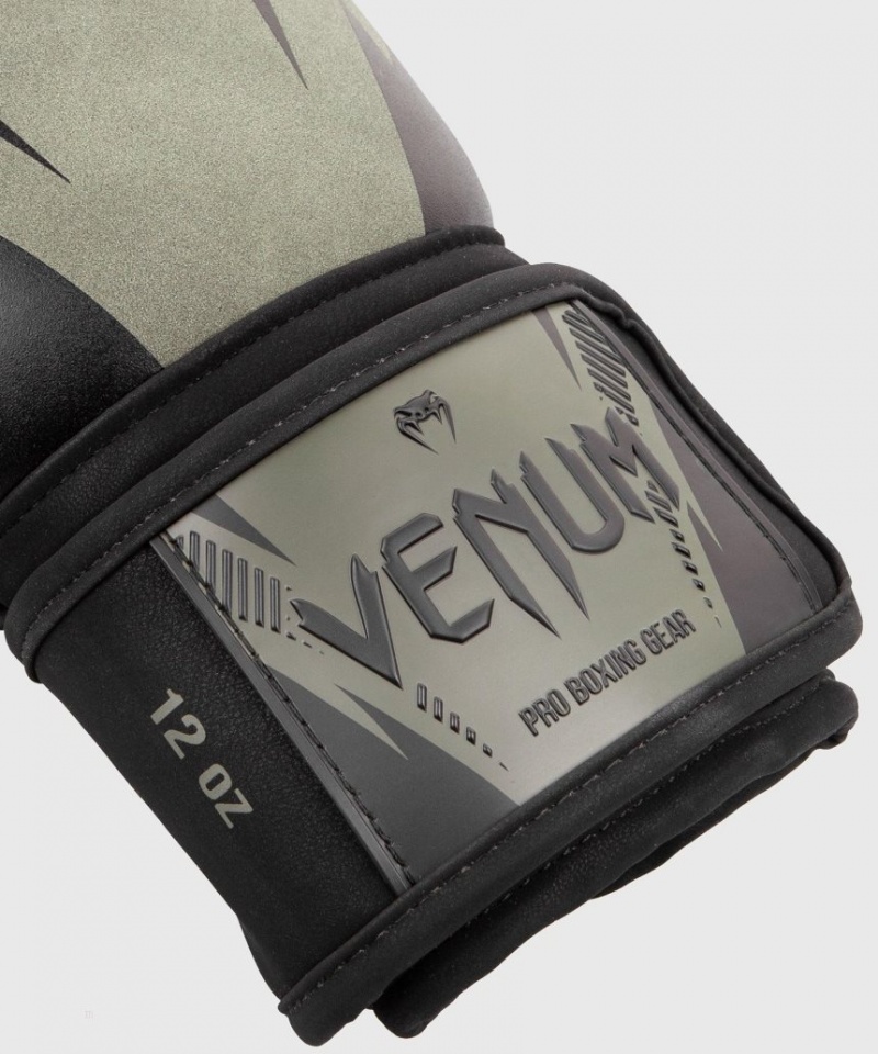 Gants De Boxe Venum Impact Kaki Noir  | NKP-5197000