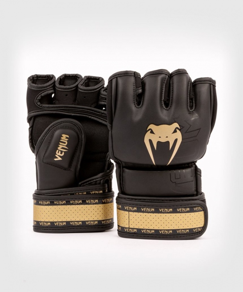 Gants D'entra?nement Venum Impact 2.0 MMA Gloves Noir Doré  | MTV-1706098