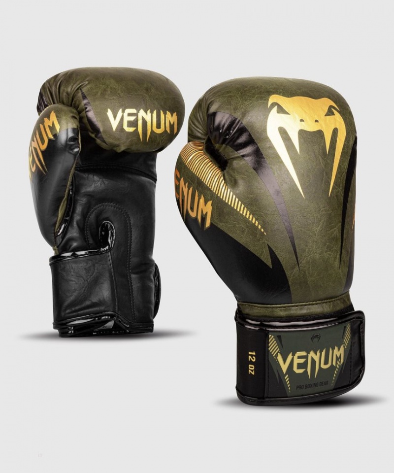 Gants De Boxe Venum Impact Kaki Doré  | QSG-1538953